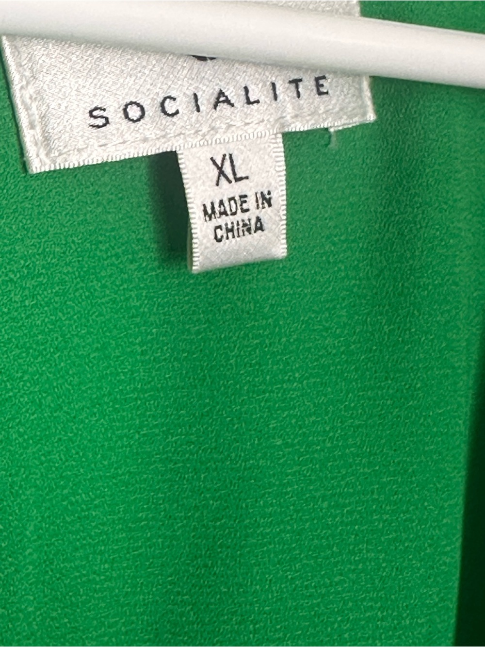 Socialite Green Floral V-Neck Long Sleeve Mini Dress Size XL Like New - Picture 4 of 6